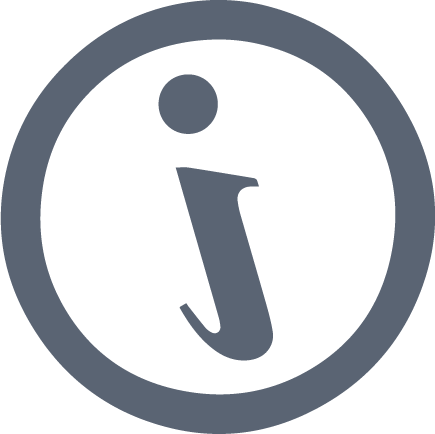 Icon of an information symbol.